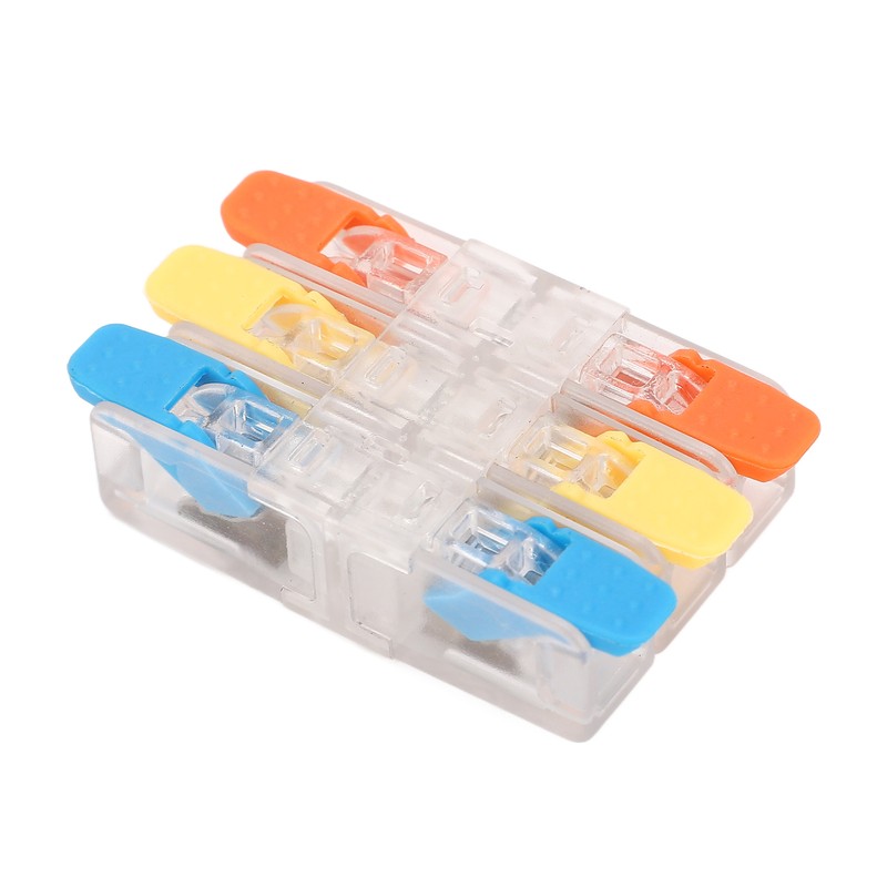 10Pcs Lever Wire Connector Electrical Quick Wiring Connect Inline Splicing