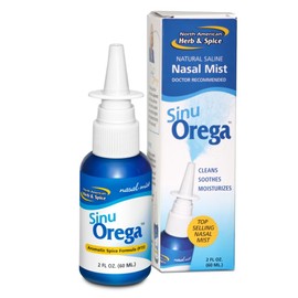 NORTH AMERICAN HERB & SPICE SinuOrega - 2 fl oz - Pack of 2 - All-Natural Nasal Spray - Oregano Oil & Sage to Support Healthy Sinus Response - Non-GMO