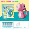 Babuloo Dinosaur Bubble Machine, Handheld Automatic Bubbles Machine for Kids