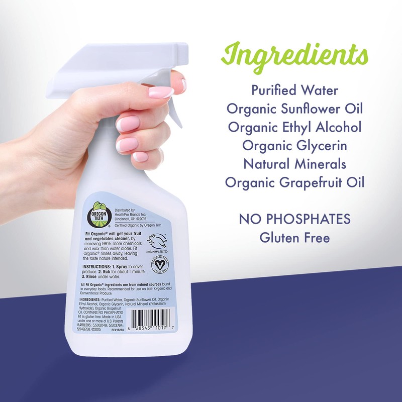 FIT Organic - USDA Certified, Tasteless and Odorless Fruit and