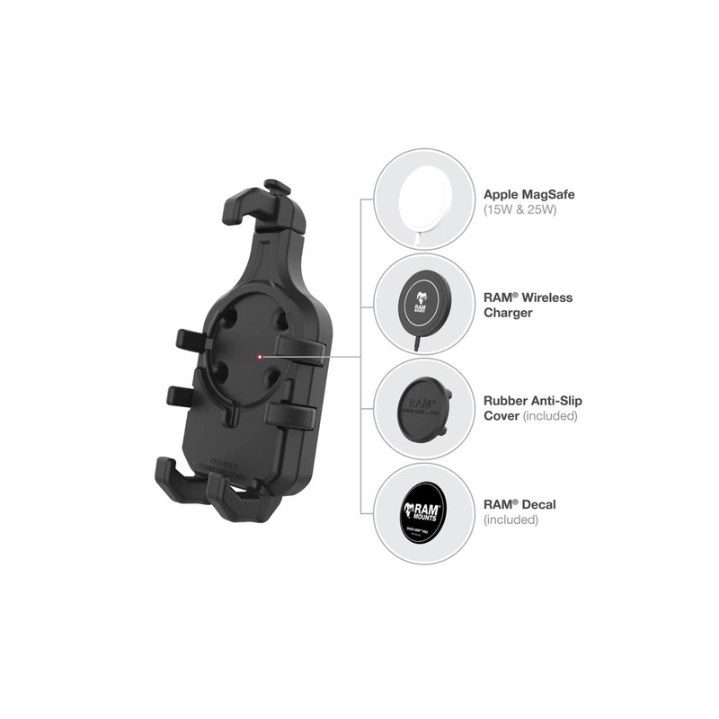 RAM Mounts RAM-HOL-PD5BU Quick Grip Pro Cradle Holder (M) with
