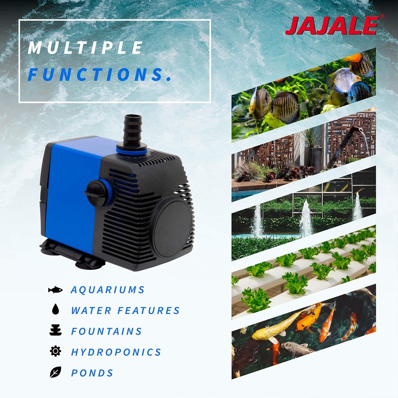 JAJALE 1060 GPH Submersible Water Pump Ultra Quiet for Pond,Aquarium,Fish