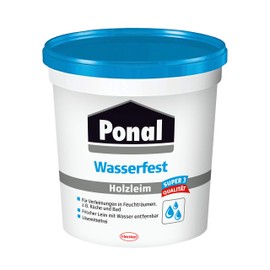 Ponal Ponal Holzleim Wasserfest, Montagekleber mit hoher Verleimungsfestigkeit fr Feuchtr?ume, wasserfester Kleber zur Montage-, Fugen- & Fl?chenverleimung, 1x760g