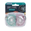 Dr. Talbot's Soft-Flex Orthodontic Pacifiers 6-12 Months, Pink/Aqua, Girl, 2
