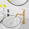 360° Swivel Antique Brass Bathroom Vessel Sink Faucet Single Handle
