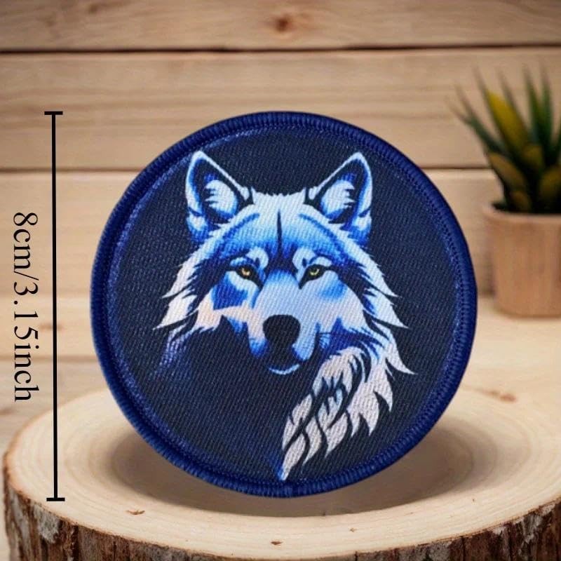 Blue Wolf Tactica - Parche con diseño de gancho y