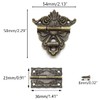 SDTC Tech Retro Bronze Alloy Latch Lock and Engraved Painten