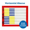 Learning Resources 2-Color Desktop Abacus, Red Frame, Color Coded, Math