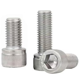 #10-24x1/4 Socket Head Cap Screws Bolts, 304 Stainless Steel 18-8, Allen Socket Hex Drive, Full Thread, Bright Finish, Pack of 20