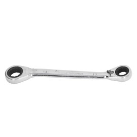 Double Box Ratcheting Wrench 12‑14mm 72 Tooth Chrome Vanadium Steel Double Ended Ratchet Wrench for Auto Repair