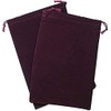 Large Suede Dice Bag, Burgundy