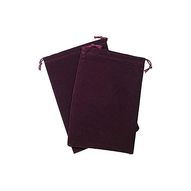 Large Suede Dice Bag, Burgundy