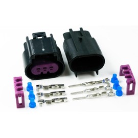 3-Pin GT150 Series 15Amps Male and Female Sealed Connector Set, Wire Gauge 18 16 AWG