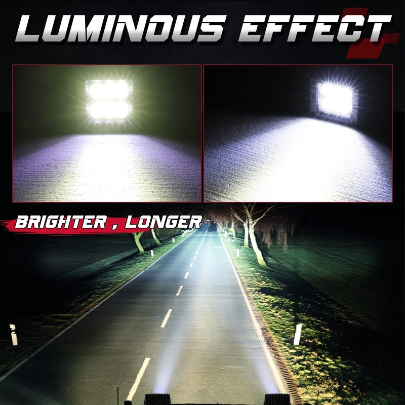 LED Cubes, OFFROADTOWN 3inch 120W CREE LED Pods Driving Lights