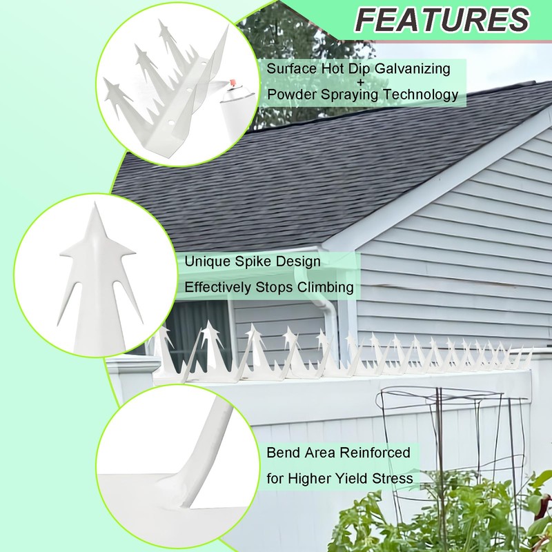 Heavy Duty Metal Fence Spikes-Anti Climb Security Spikes for Fence