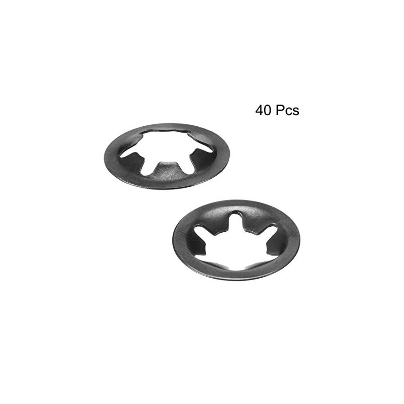 sourcing map Pack of 40 M10 Star Lock Washers 9.2