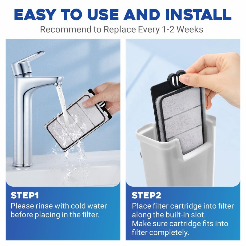 GOZILLA 10 Pack Cartridges Turtle Tank Filter Replacement Plates, Suitable