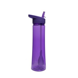 refresh2go 1050-PL-2pk Sleek Filtered Water Bottle, 2-Pack, Purple