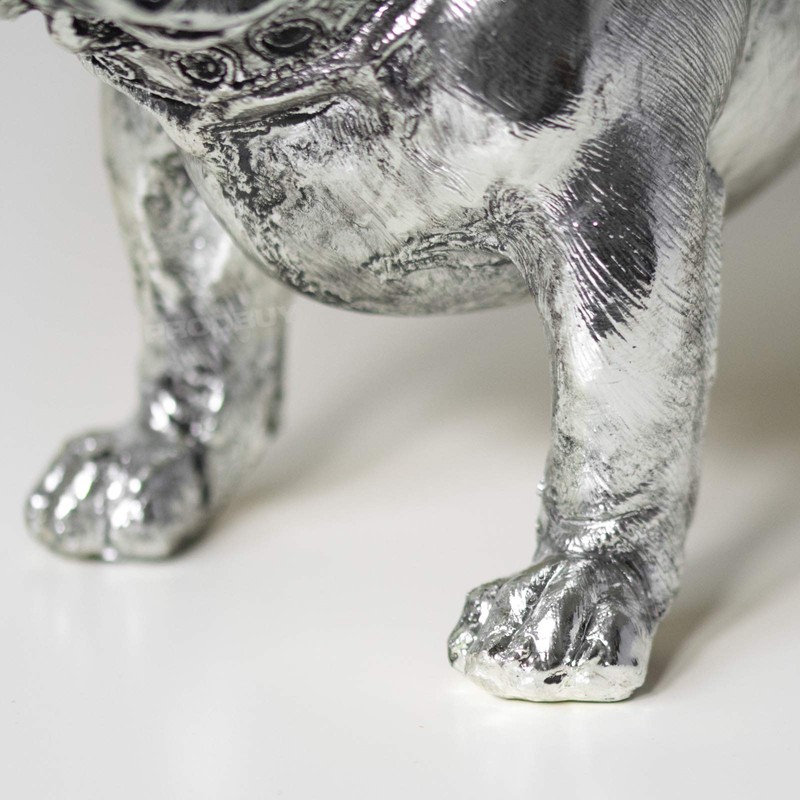 Prodbuy Vintage SIlver Coloured British Bulldog Ornament