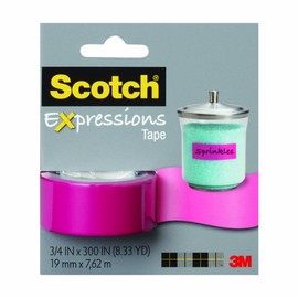 Scotch Expressions Tape Removable 3/4"X300"-Pink