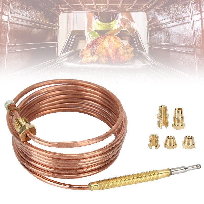 HERCHR 59inch Gas Thermocouple, Gas Stove Universal Thermocouple Fireplace Replacement