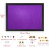 Purple Bulletin Boards Cork Board with Felt, 38x28CM Small Display