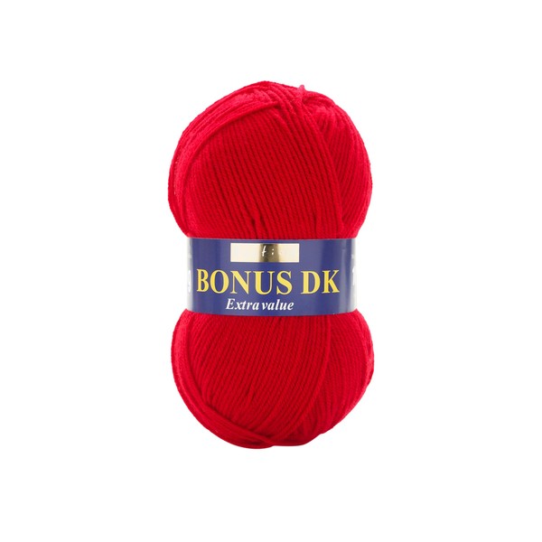 Hayfield Bonus DK Double Knitting, Ladybird (698), 100g by Sirdar