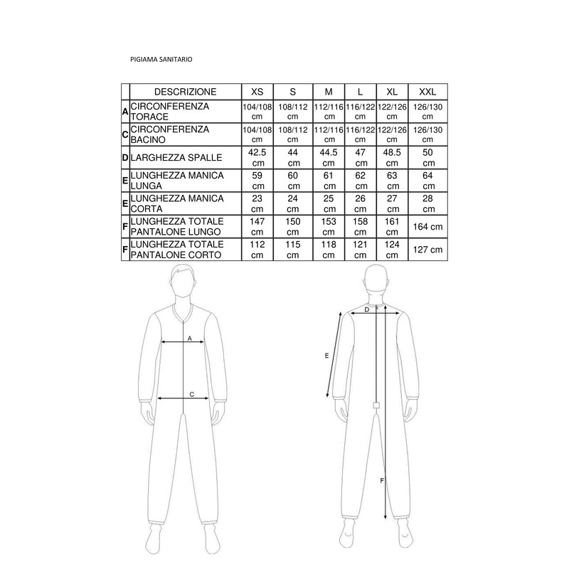 FERRUCCI Sanitary Comfort Short Sleeve Short Pants 1 Zip Back