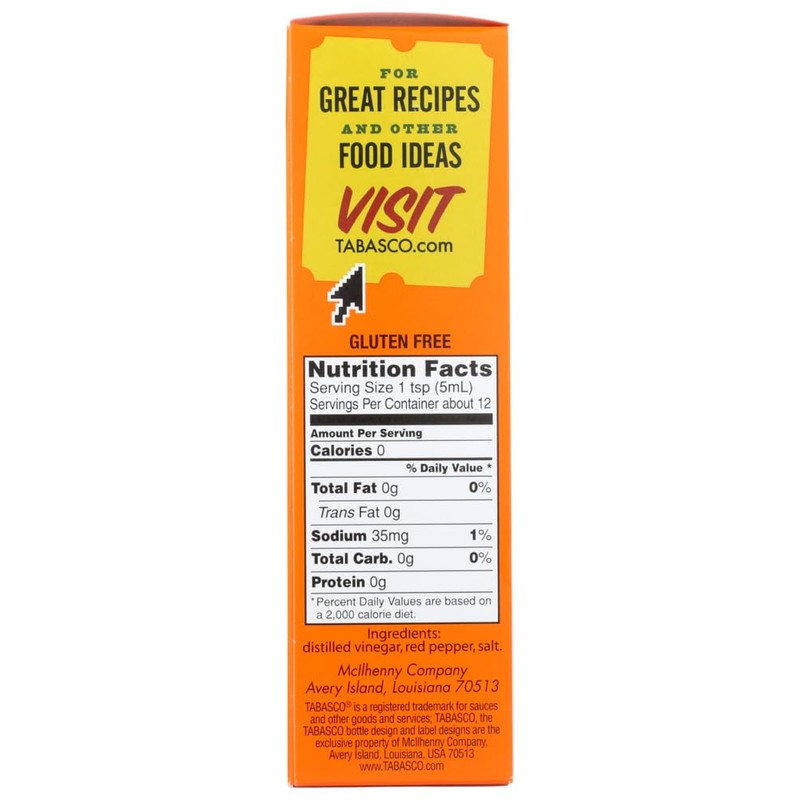 Tabasco Red Pepper Sauce, single pack - 2 Oz by