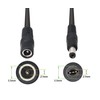 CERRXIAN 5.5/2.1MM 12V DC Power Splitter Cable 1 Male to