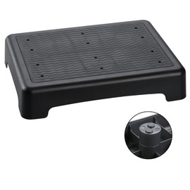 TARFEPA Mobile Step Stool,Indoor/Outdoor Non-Slip Step Platform,Portable Stair Aid for Adults and Seniors for Stairs,Kitchen,Office,Door,Bed,Car Safety Steps,Black-Black