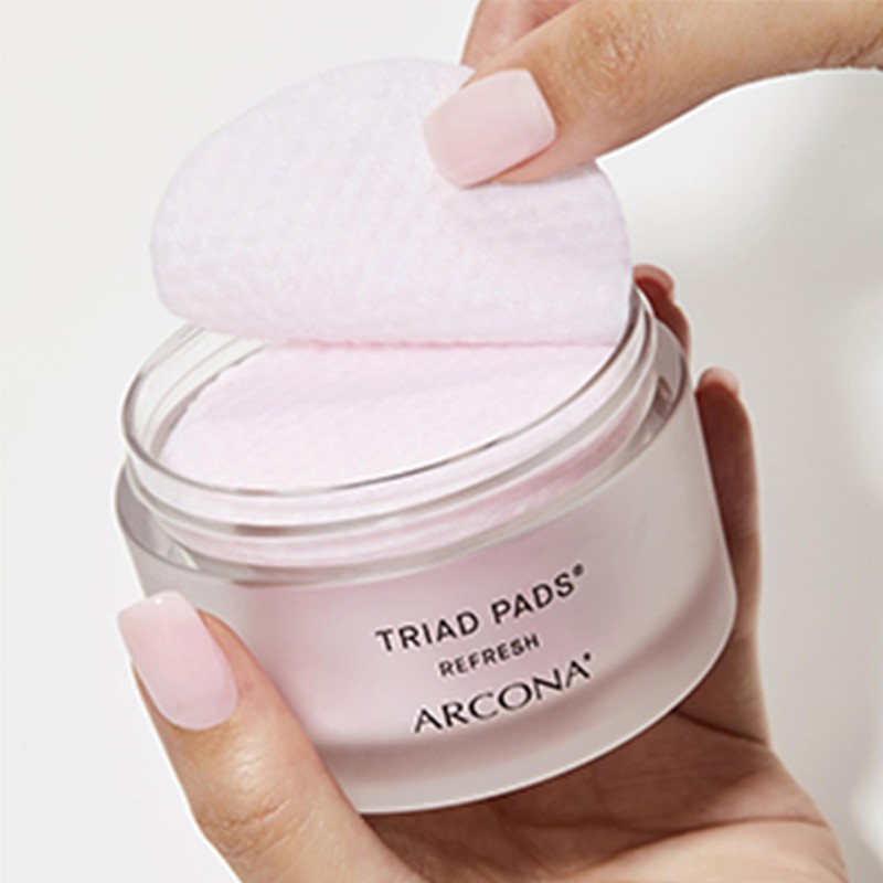 ARCONA Triad Pads - Cold Processed Cranberry and Rice Toner,