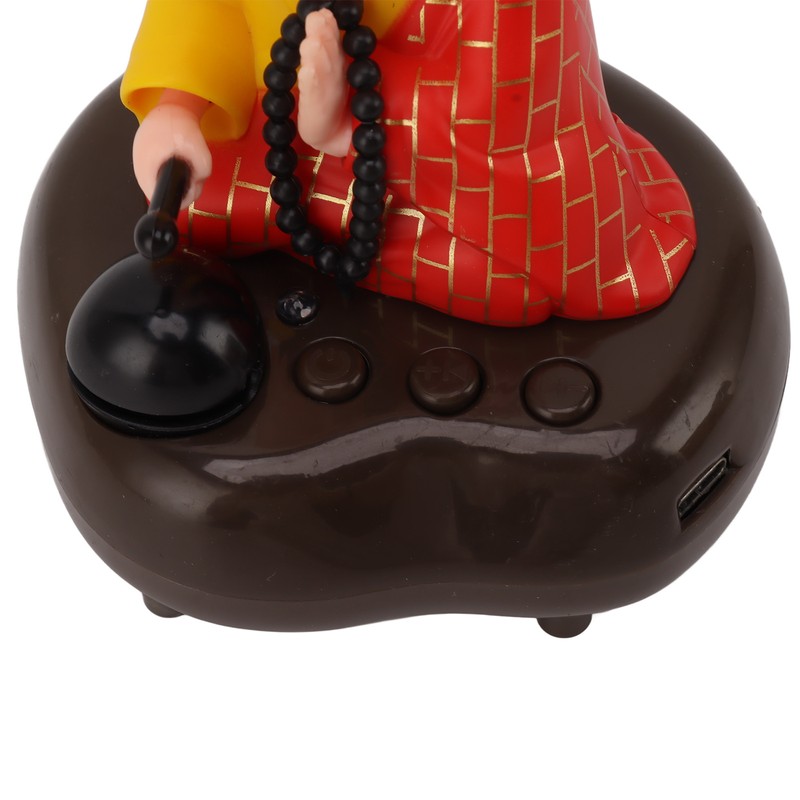 Little Monk Figurine USB Charging 6 Songs Music LED Nodding