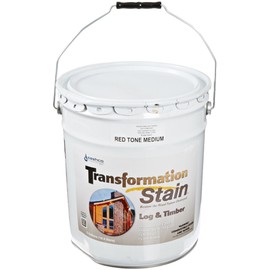 Sashco Transformation Log and Timber Stain, 1 Gallon Pail, Red Tone Medium (Pack of 1)