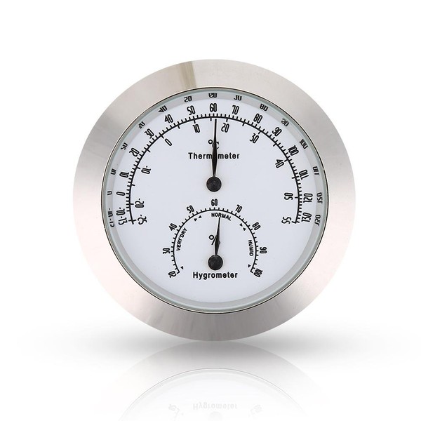 Violine Thermometer Hygrometer, Runde Digitale Gitarre Luftfeuchtigkeit Temperatur Meter für