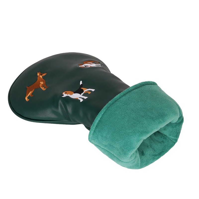 Craftsman Golf PU Leather Embroidery Dog 460cc Driver Headcover