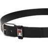 Tommy Jeans Men Belt Scanton 3.5 Leather, Black (Black), 100