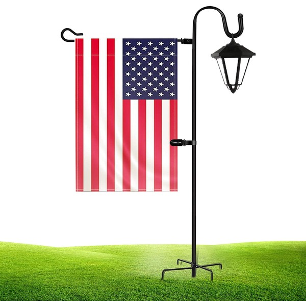 JOYSEUS Garden Flag Holder Stand and Shepherd Hook, 36 Inches