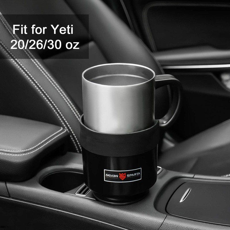SEVEN SPARTA 2 Pack Car Cup Holder Expander Organizer Adjustable