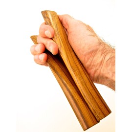 Pea Patch Minstrel-style Teak Rhythm Bones, Wide