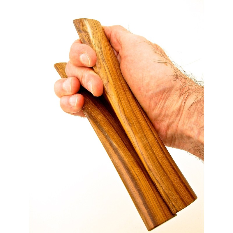 Pea Patch Minstrel-style Teak Rhythm Bones, Wide