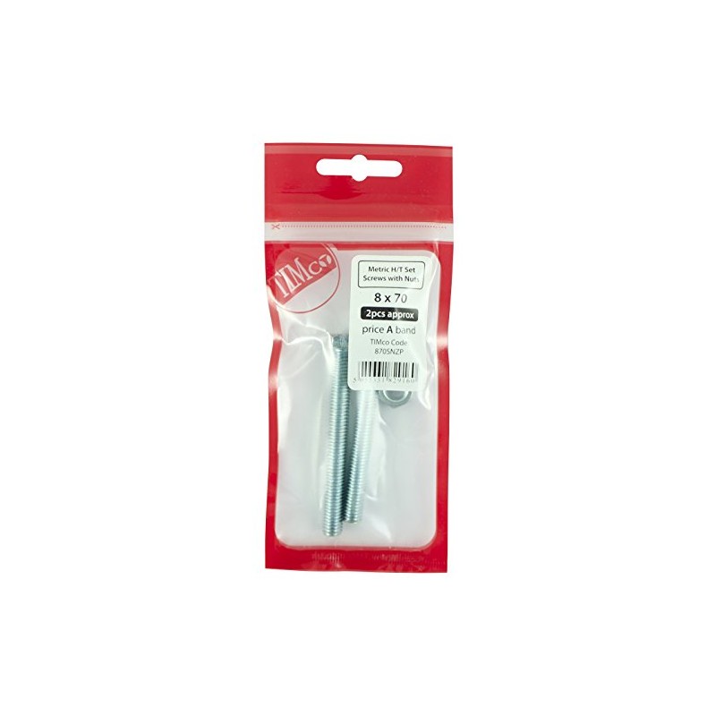 TIMCO BZP Hex Set and Nut - M12 x 100