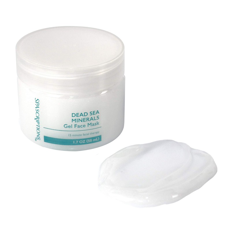 SpaScriptions Dead Sea, Charcoal, & Clay Gel Face Mask with