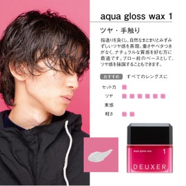 DEUXER Aqua Gloss Wax 1 (Set of 2) Hair Wax, Floral Berry