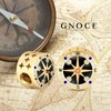 GNOCE Mysterious Compass Charm Bead S925 Sterling Silver Du bist