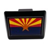 Elektroplate Arizona State Flag All Metal Black Hitch Cover for