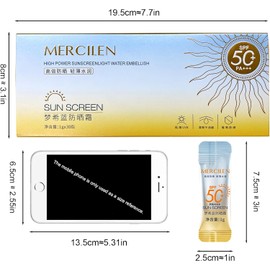 50 Protectores Solares Mini Fps 50+ En Formato De Viaje, Ligeros, No Grasosos Y Resistentes Al Agua. Ideales Para Llevar En Viajes.
