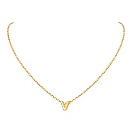 Initial Necklaces for Women Gold Necklace Pendant Gifts for Women Small Necklace with Letter Jewelry