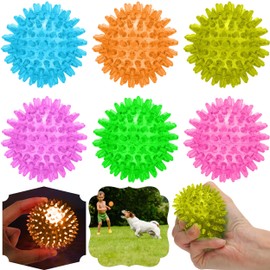 1x Random Teddy Bear Puffer Toy, LED Colourful Squeeze Ball, Cute Jiggly Puffer Toy Gift for Boys Girls, Light Up Kids Toy 9cm
