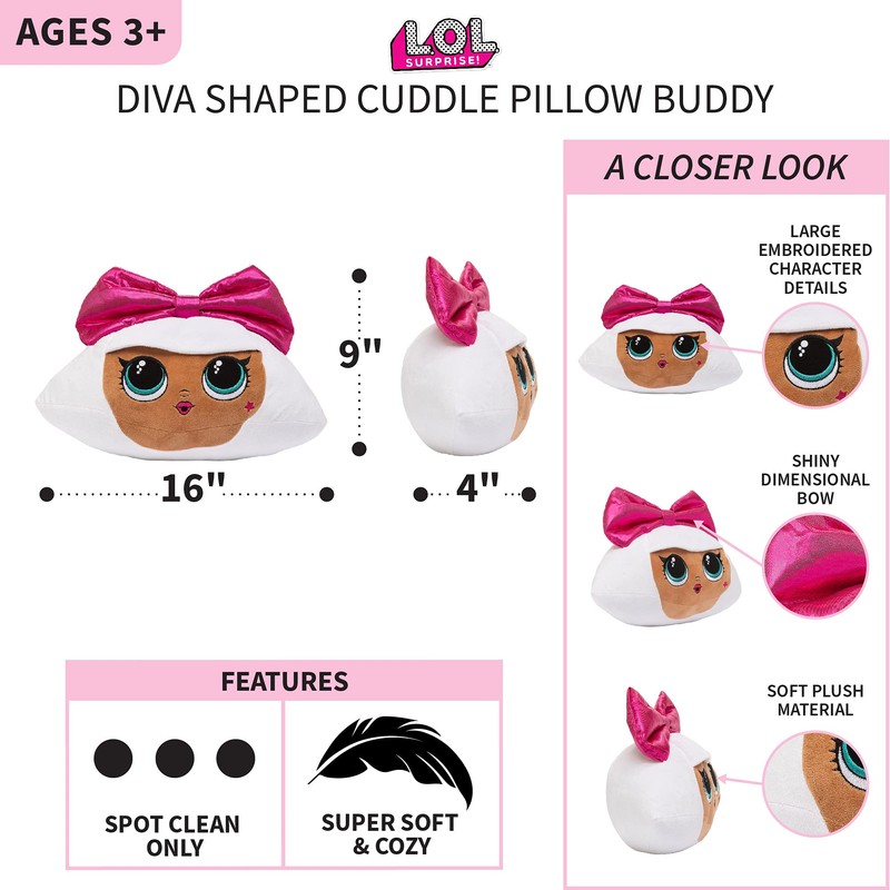 Franco Kids Bedding Soft Plush Cuddle Pillow Buddy, One Size,